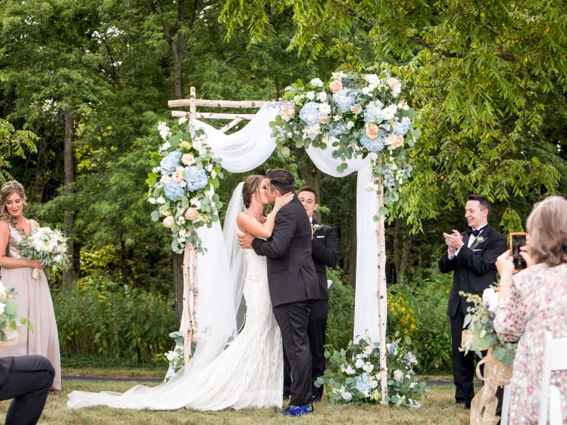Couple Kissing Ceremony