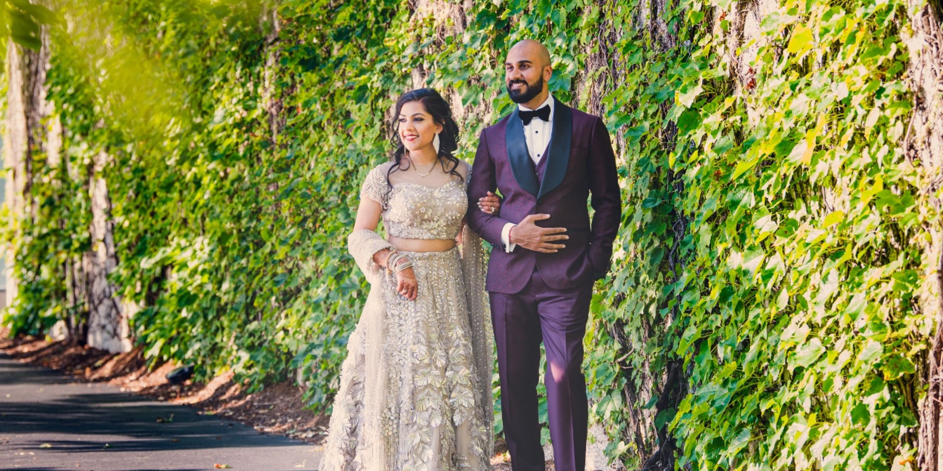 South Asian Couple Ivy Wall